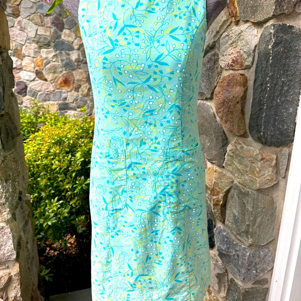 Lilly Pulitzer pretty aqua print sleeveless dress